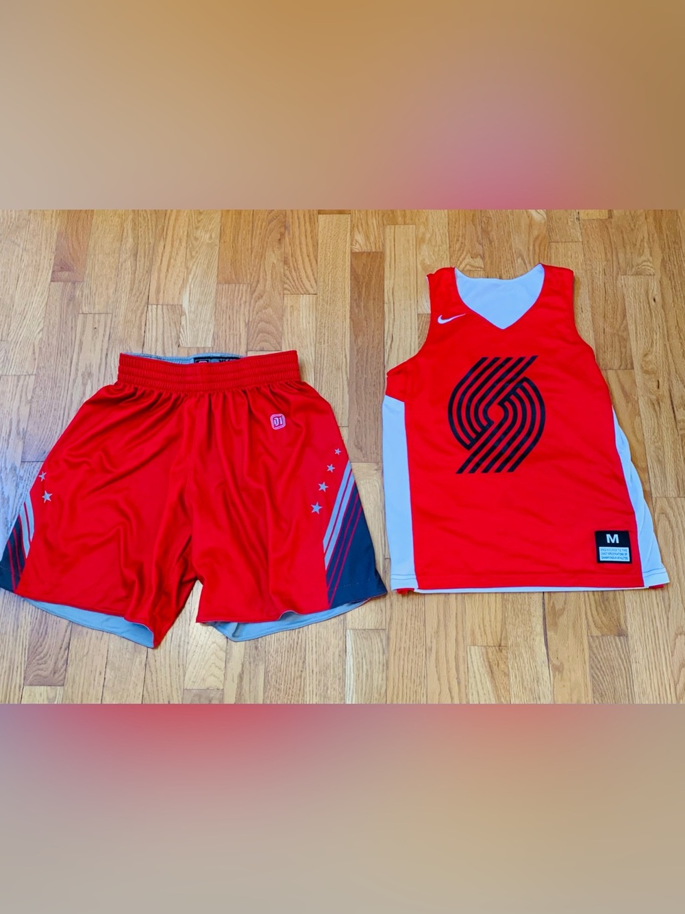 Kids Nike Blazer Reversible Jersey and Matching D1 Sports Shorts YM (10/12)